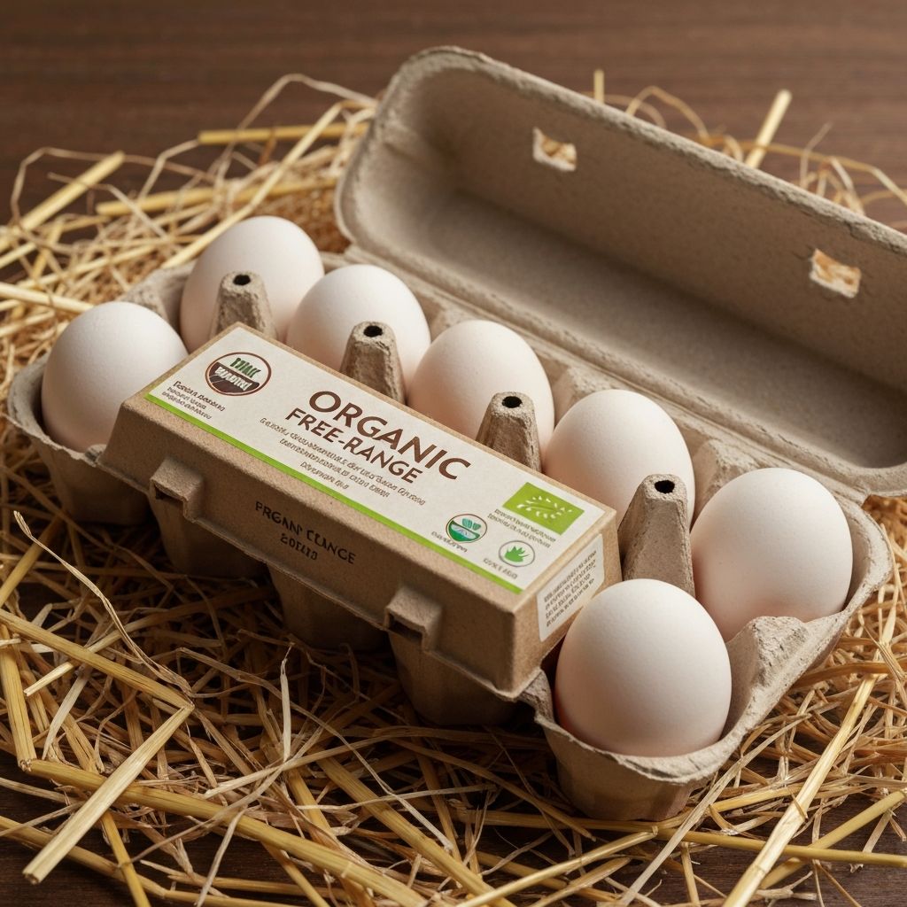 Økologiske frittgående egg